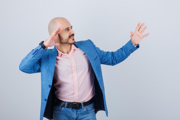 Portrait of a young confident man