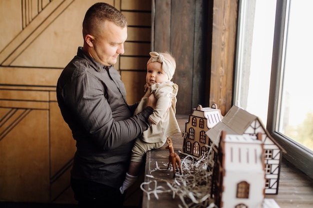 Portrait of a young family 