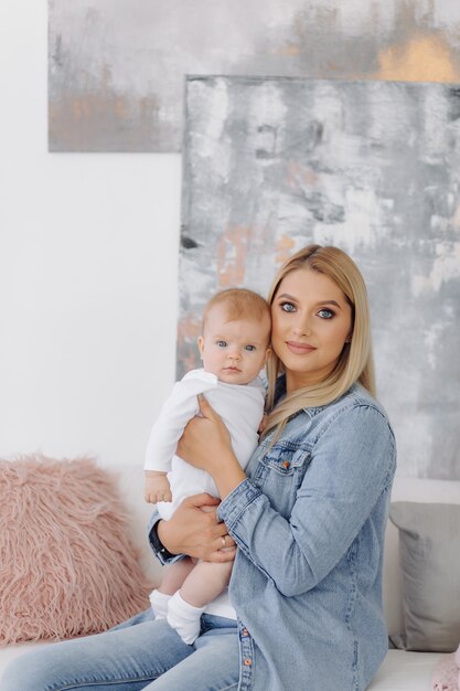 Portrait of a young family 