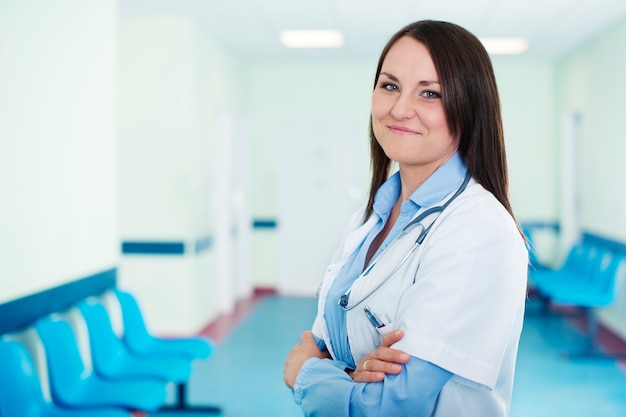 Portrait of young female doctor