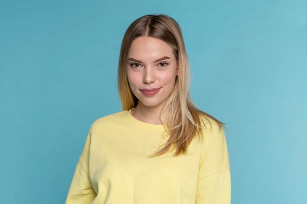 Portrait of a young girl smiling