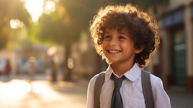 若い小さな男の子の肖像画