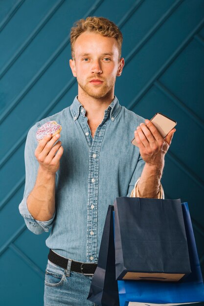 Portrait of young male looking at camera