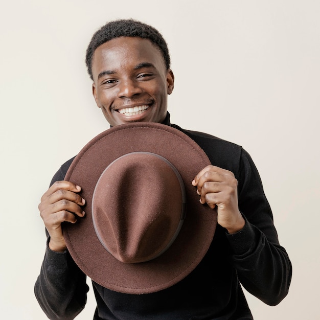 Portrait young man posing