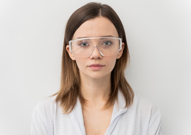 Portrait of young woman scientist