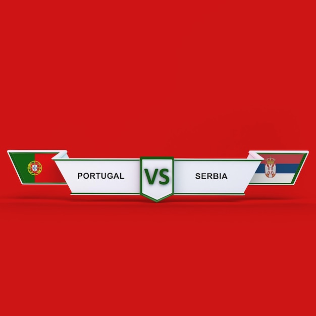 Бесплатное фото Португалия vs сербия