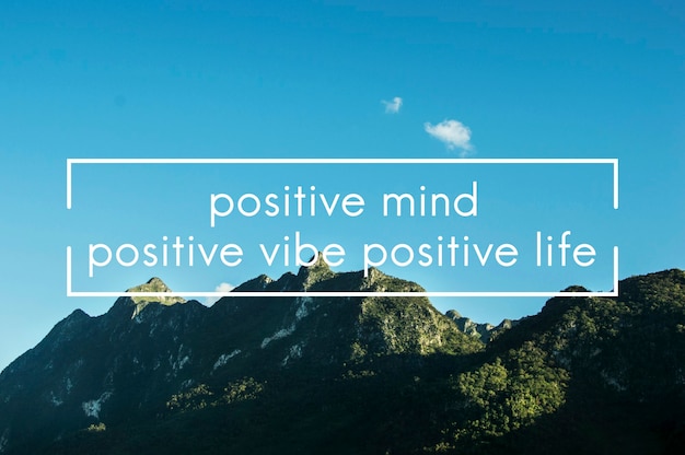 Positivity life motivation passion inspiration word graphic