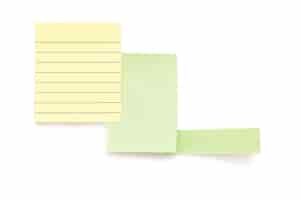 Free photo post it papers isolated over background