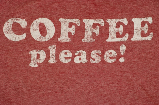Poster "please coffee"