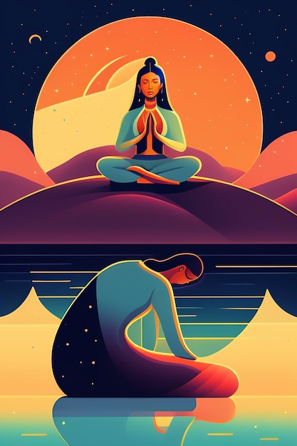 A poster for a yoga class called yoga