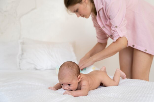 postnatal period with mother and child