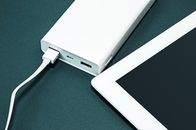 Power bank and laptop