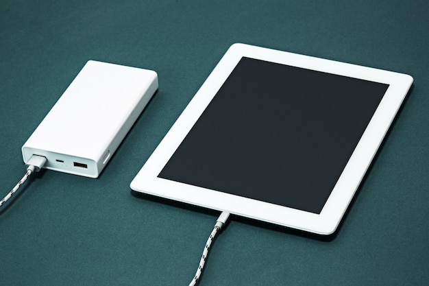 Power bank and laptop