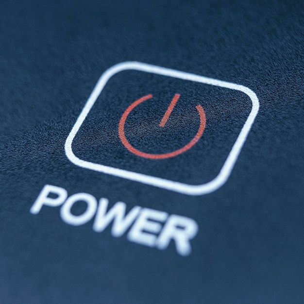 Free photo power button background