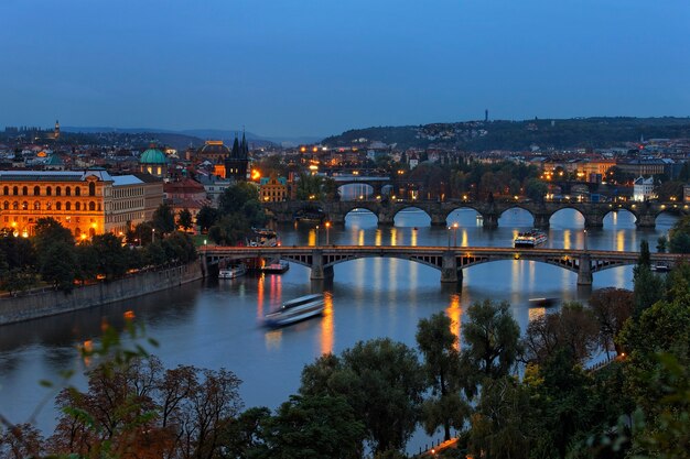 Prague by night