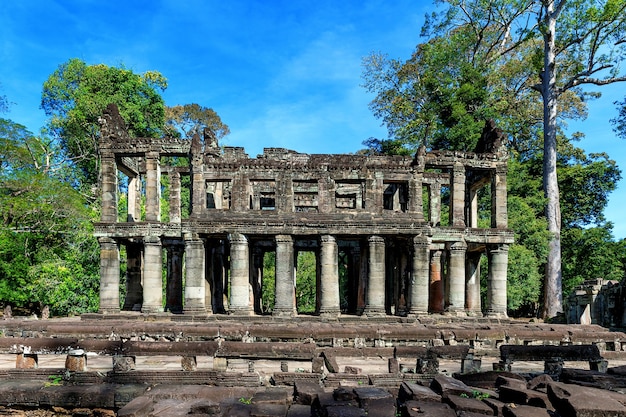 カンボジア、アンコールワットのプリアカーン寺院。