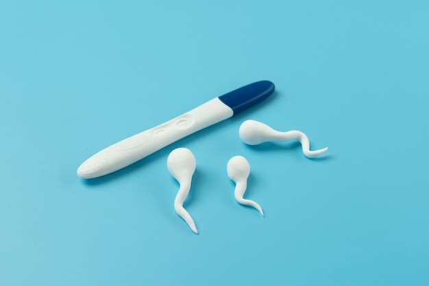 Pregnancy test still life arrangement