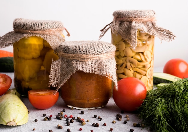 preserved food concept