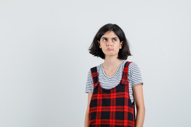 Preteen girl in t-shirt