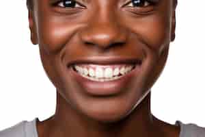 Free photo pretty african american woman happy and surprised expression