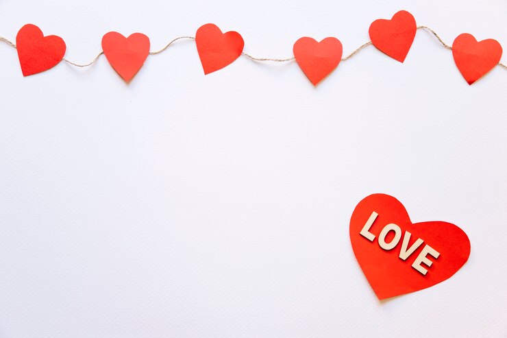 Free Photo pretty heart and nice garland