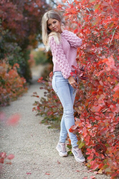 pretty woman outdoor portrait