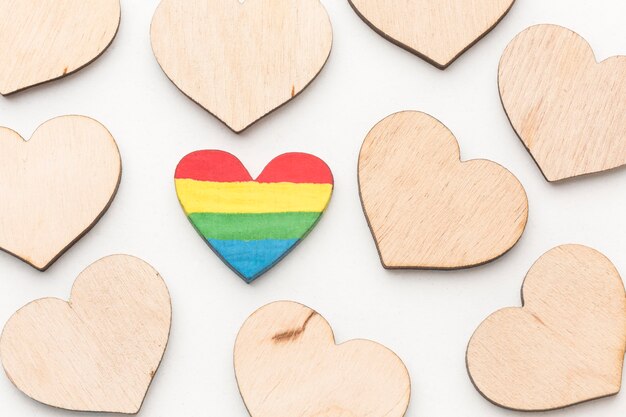 Pride day hearts collection