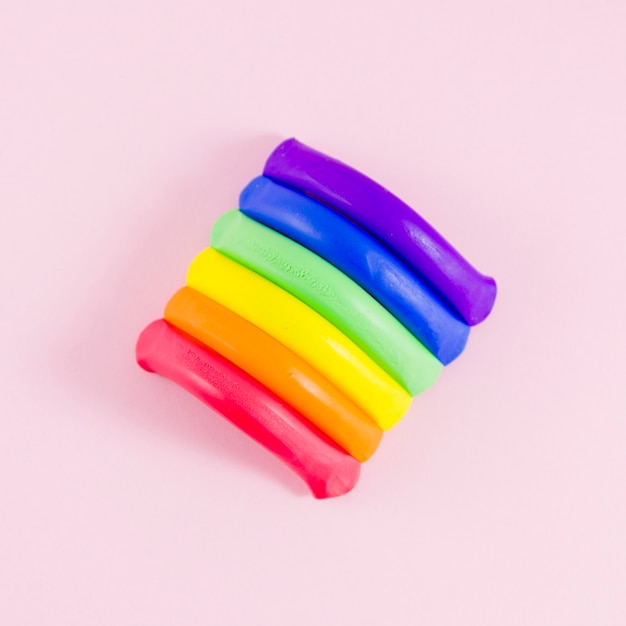 Free photo pride flag with colorful paint