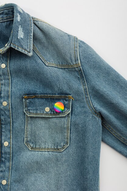 Гордость ЛГБТ общества день куртка кнопка
