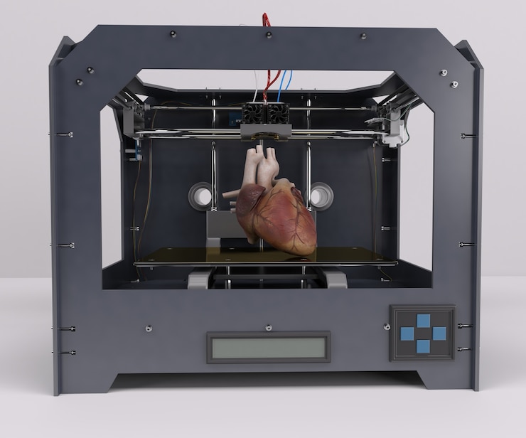 Free Photo printing a human heart