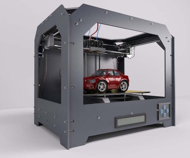 Printing a red car