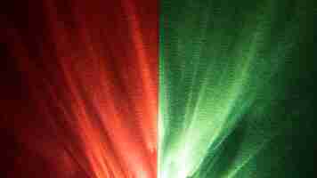 Free photo prism lights green and red in contrast