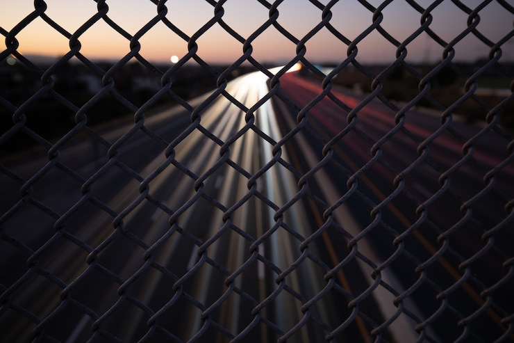 Free Photo prison gate fence