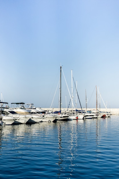 private yachts in port