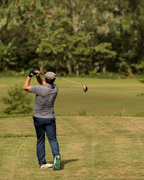 Professional golfer. Bali. Indonesia.