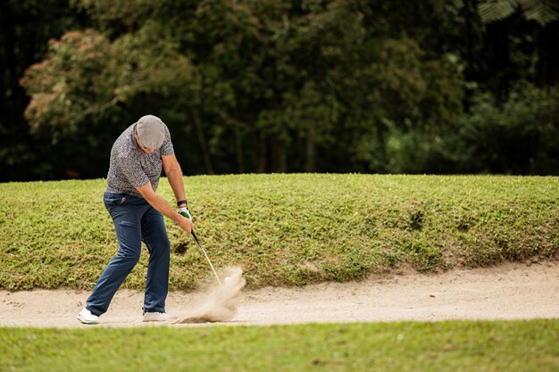 Professional golfer. Bali. Indonesia.