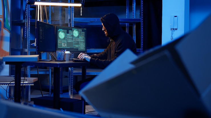 Free Photo professional spy in underground location hired by government to do espionage