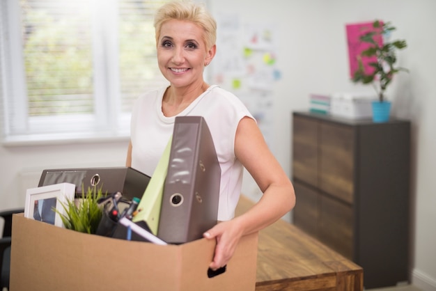 Promoted woman ready to change her job