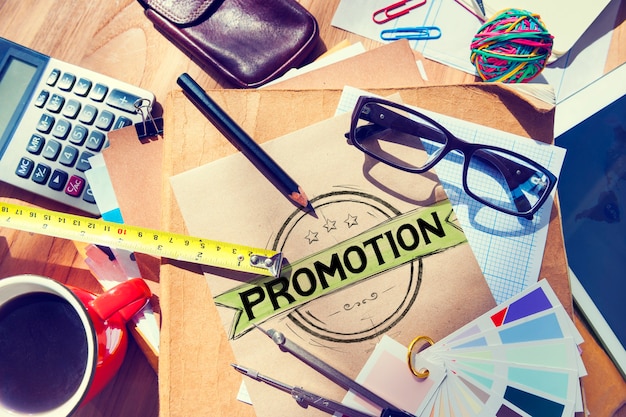 Free photo promotion marketing branding commercial advertising concept