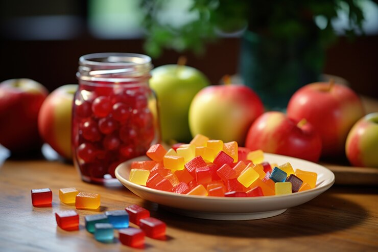 Free Photo protein gummy snacks for healthy lifestyle