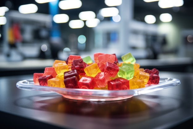 Protein gummy snacks for healthy lifestyle