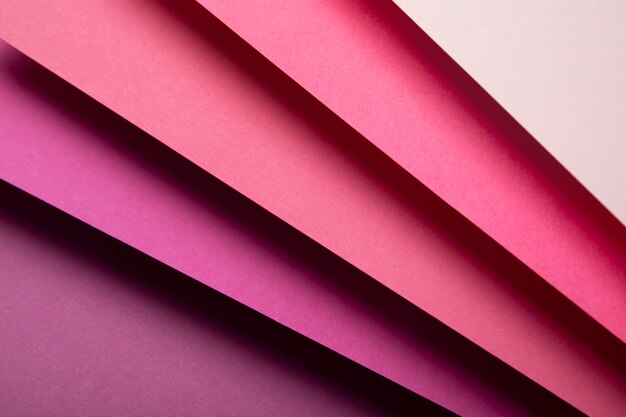 Psychedelic paper shapes in different color tones