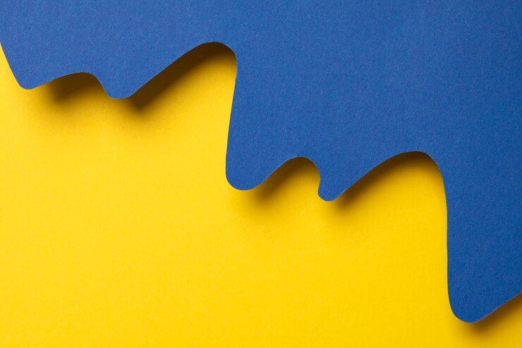 Free Photo psychedelic paper shapes with copy space