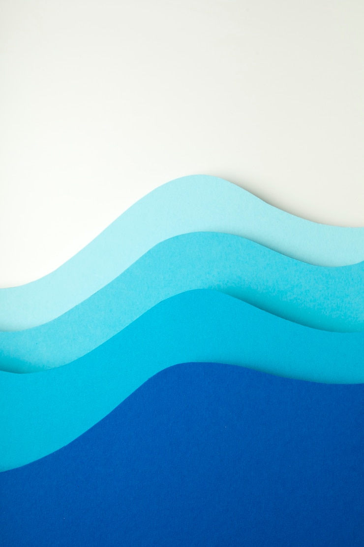 Free Photo psychedelic paper shapes with copy space