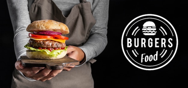 Free photo pub promo with delicious burger