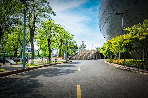 시내에서 빈도 바닥과 공공 광장