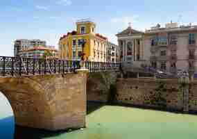 Foto gratuita puente viejo de los peligros a murcia, in spagna