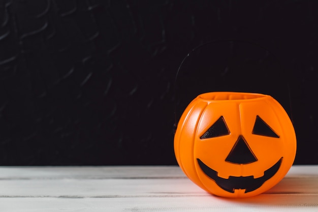 Pumpkin trick or treat basket