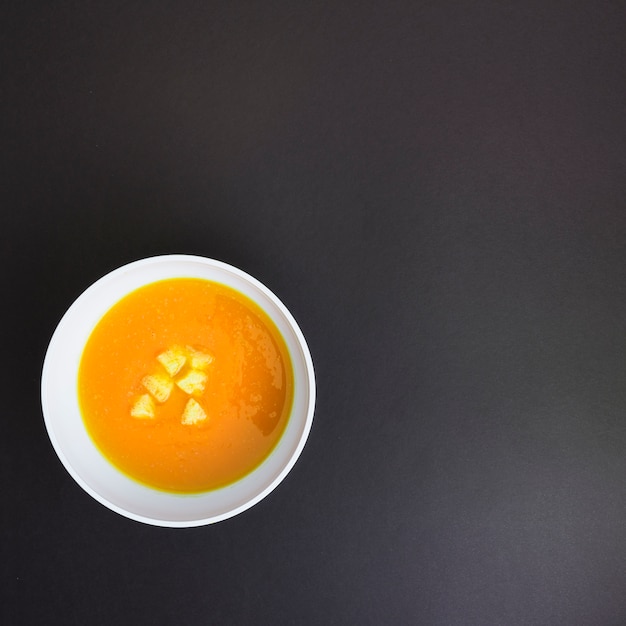 Free photo pumpking soup