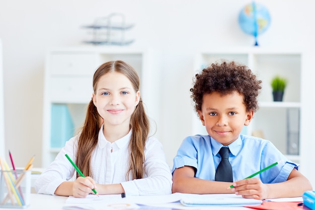 Pupils at lesson